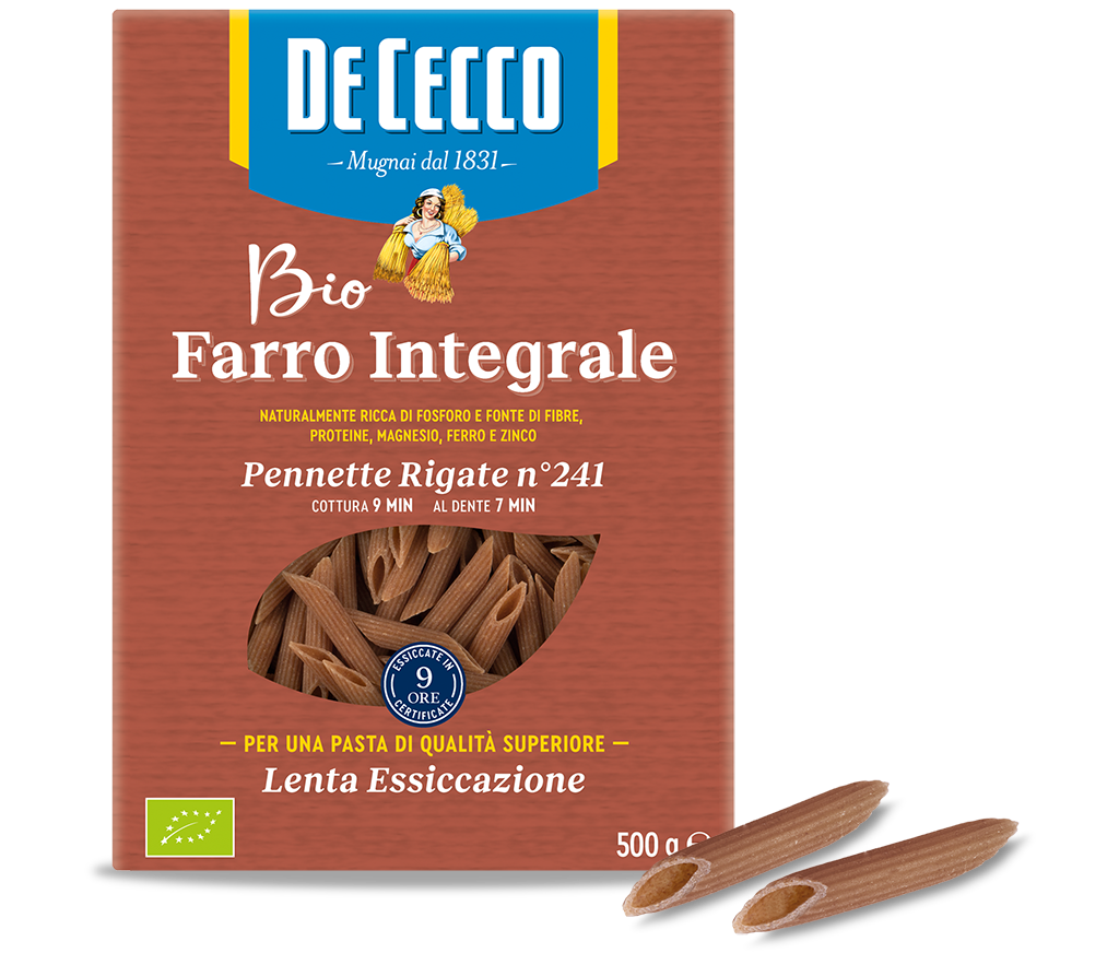 Penne Mezzane Rigate n° 241 Farro Integrale Biologici