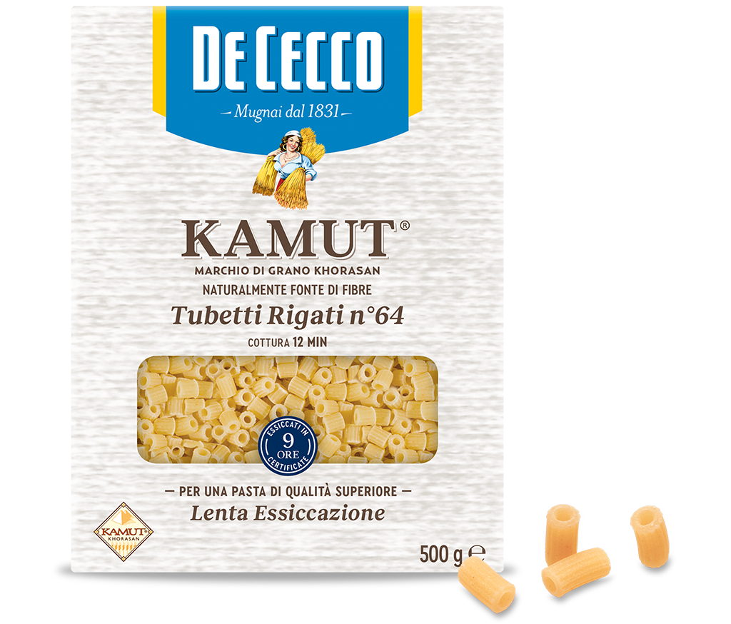 Tubetti Rigati n° 64 KAMUT® marchio di grano khorasan