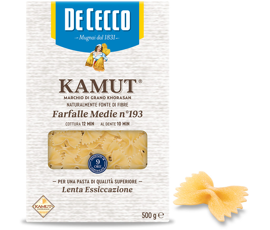 Farfalle Medie n° 193 KAMUT® marchio di grano khorasan