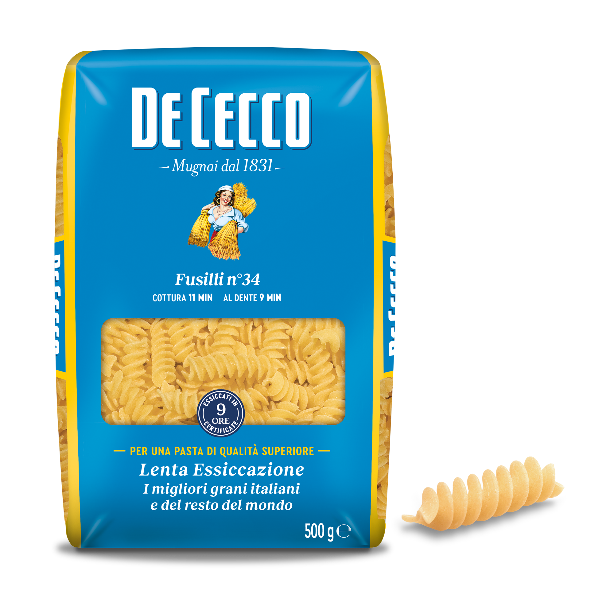 Fusilli pasta with rabbit ragù on carrot mousse | De Cecco