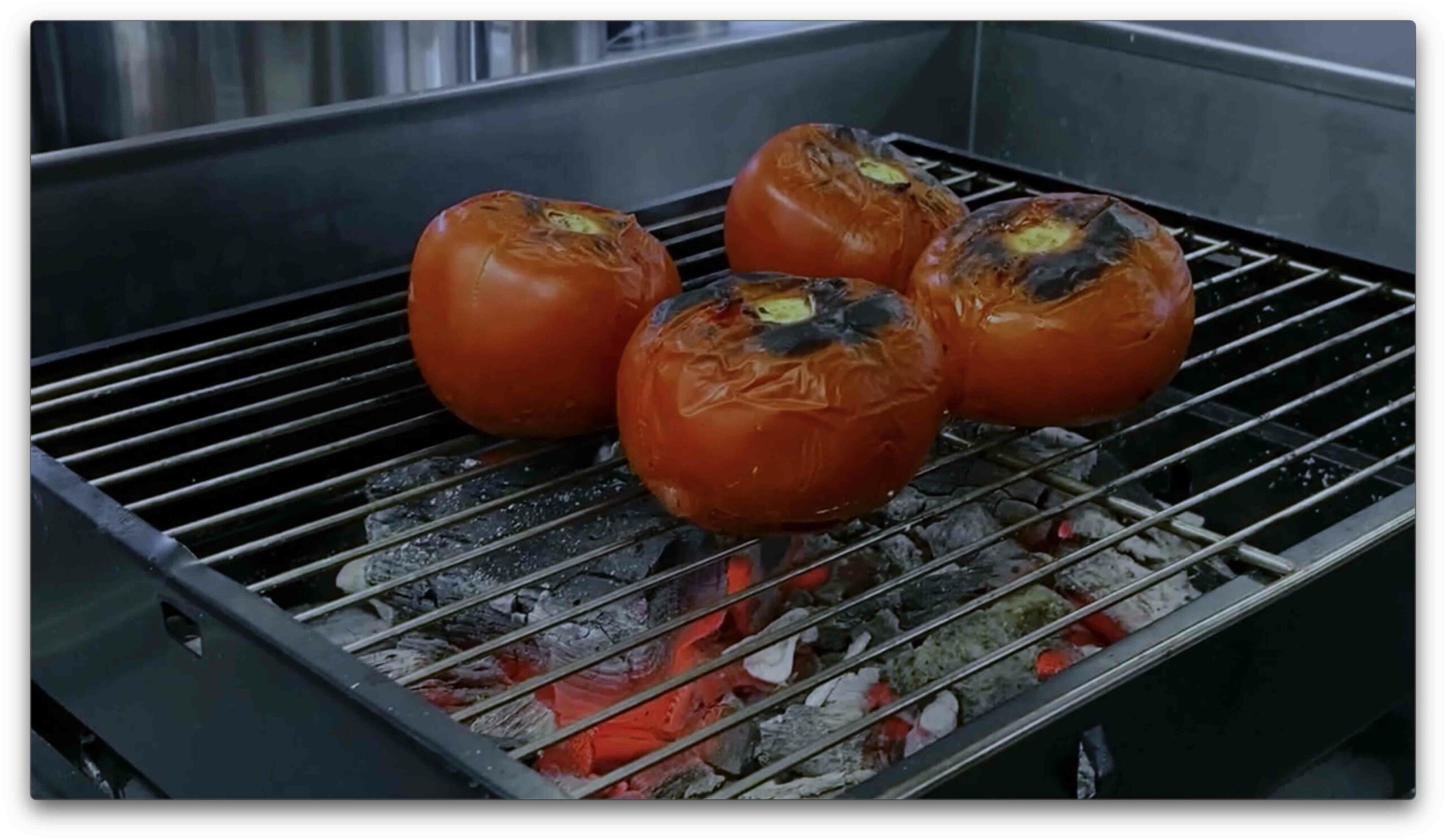 Fusilli Giganti con pomodori al sumac, melanzane e triglia