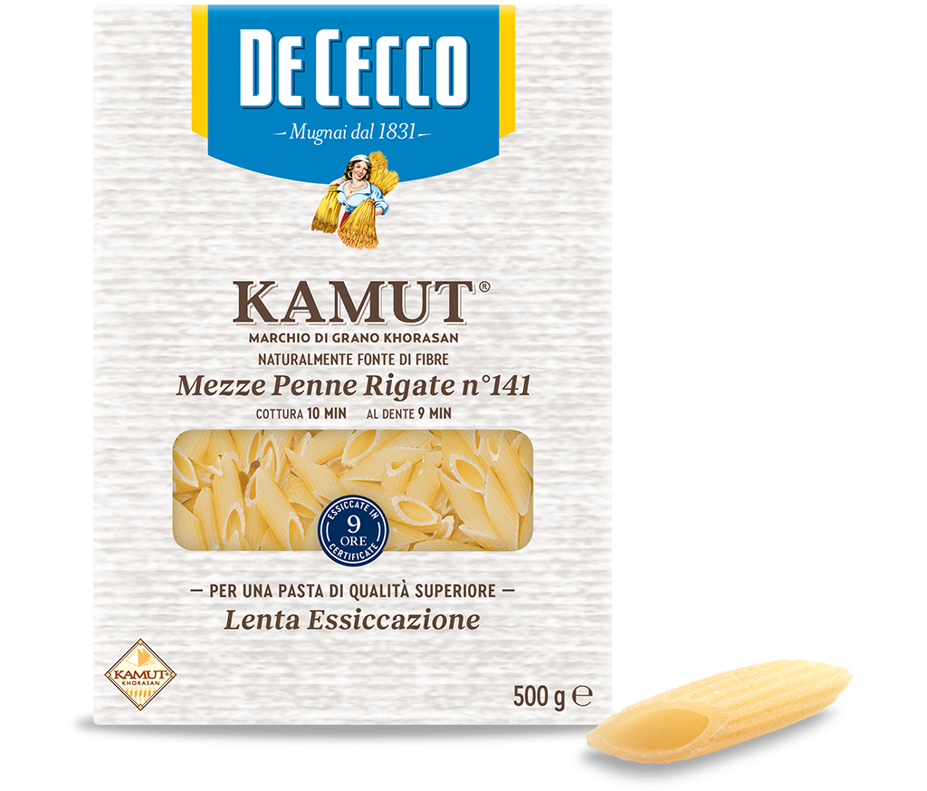 Mezze Penne Rigate n° 141 KAMUT® marchio di grano khorasan