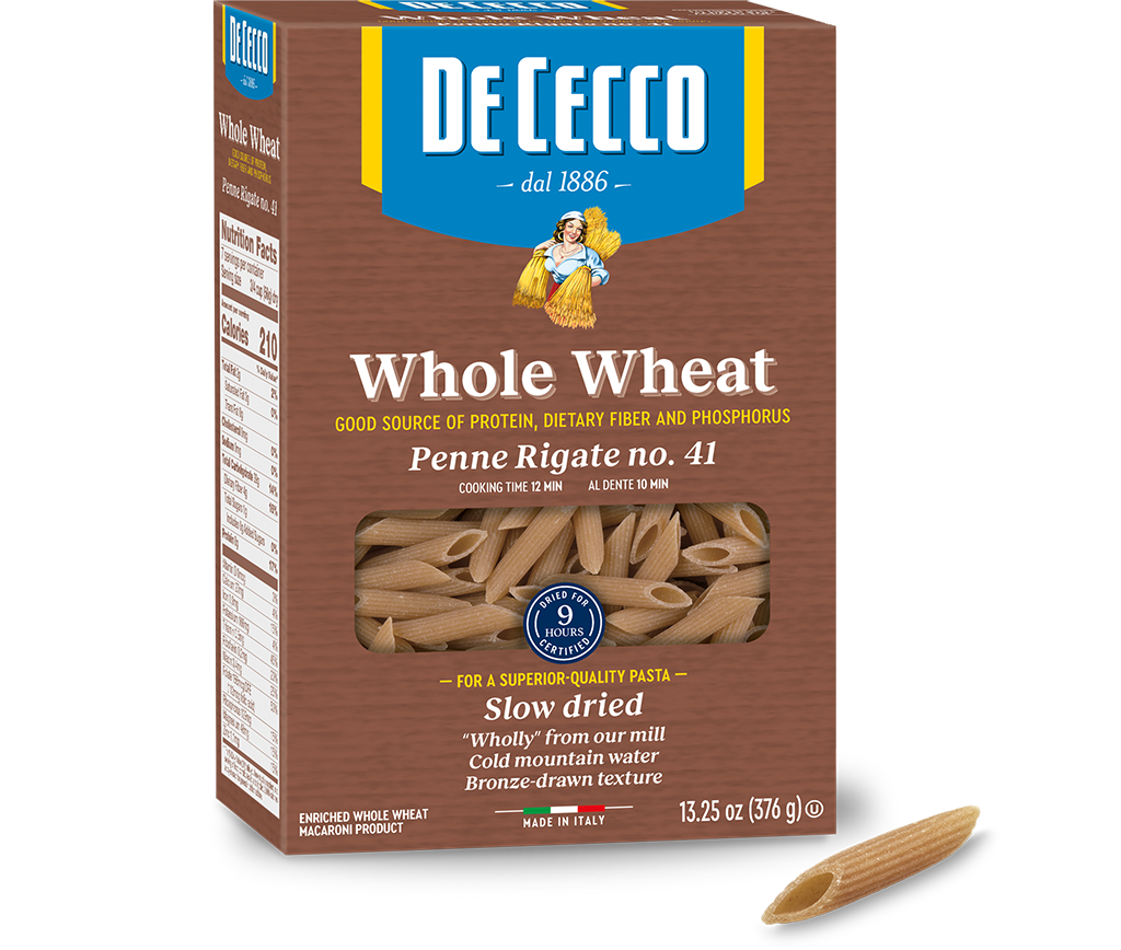 Penne Rigate no. 41 100% Whole Wheat