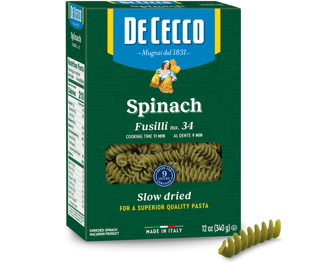 De Cecco Fusilli, n°34, 12 kg, 24 x 500 g, Papier carton