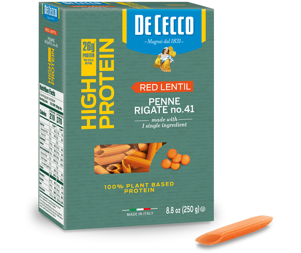 Penne Rigate n° 41  - Gluten-Free, made with Red Lentils
