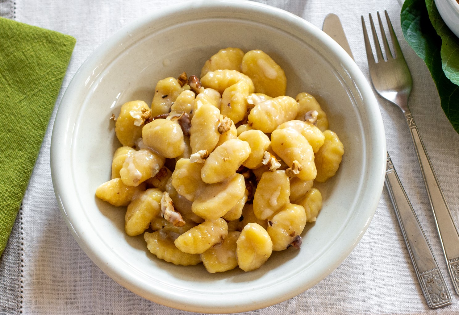 Gnocchi di patate fresche Senza Glutine con gorgonzola e noci-1